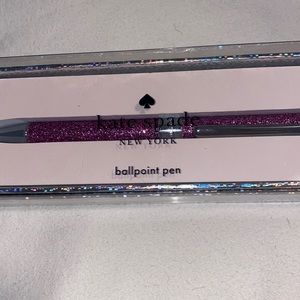 Kate Spade Convertible pink glitter ballpoint pen